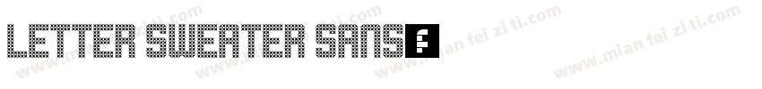 Letter Sweater Sans字体转换